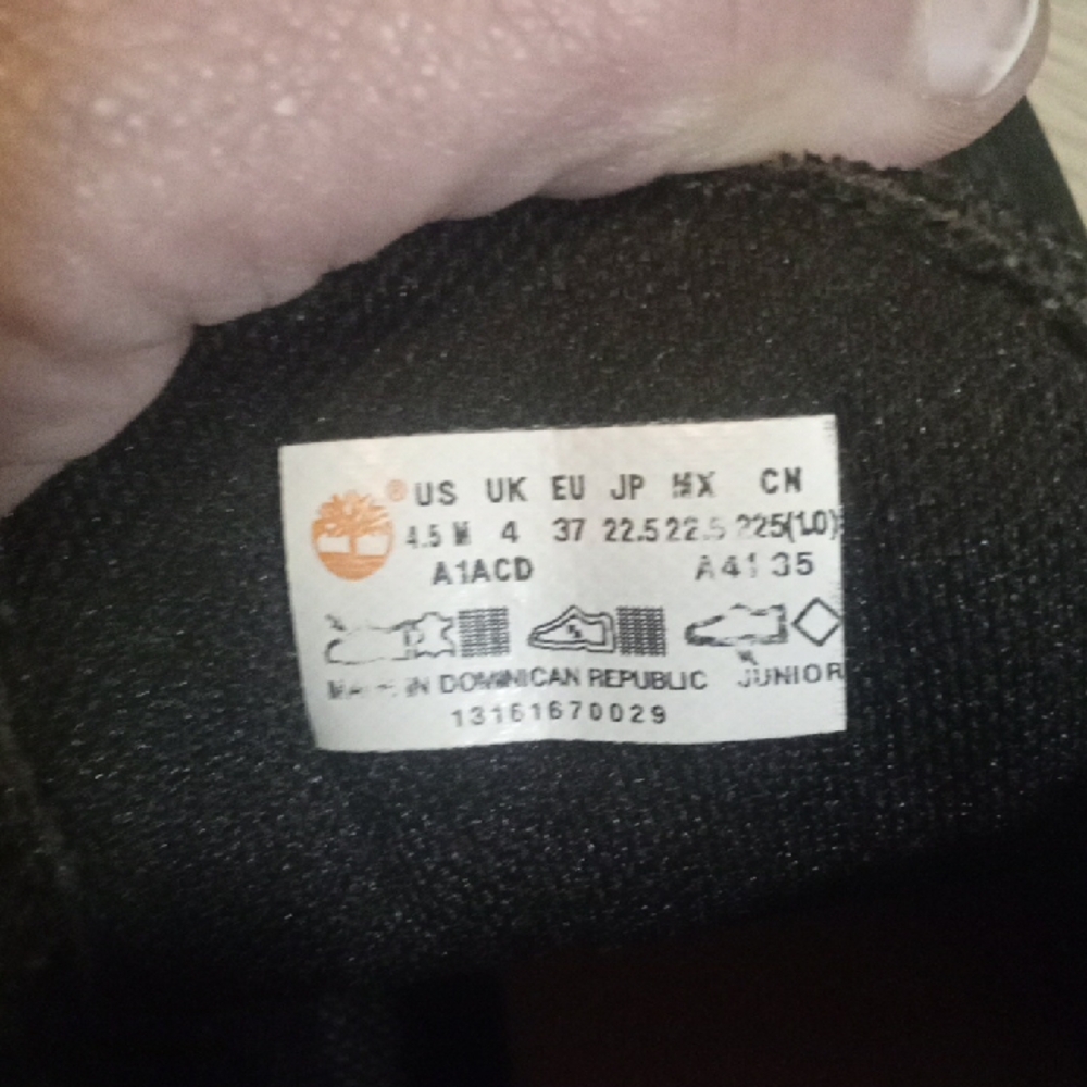 Timberland Men's 4.5 Black Hiking Boots - Picture 7 of 7